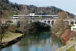 Ein GTW der Thurbo als S2 11246 von Altst�tten nach Nesslau-Neu St.