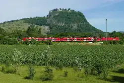 ÖBB-E-Lok zieht DB-Elektrotriebzüge? Nein, denn die beiden 426er fahren als RB 19715, Schaffhausen – Singen (Hohentwiel), an der 1116er vorbei, die bereitsteht, um nach einer kurzen