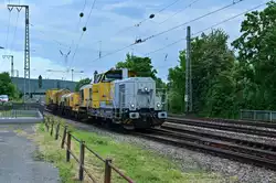  Nun hat die 650 086 Ausfahrt erhalten und verlässt  Neckarelz gen Heidelberg.