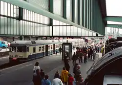 Veranstaltung des BDEF auf den Gleisen des Stuttgarter Hauptbahnhofs  (31.05.1984)
