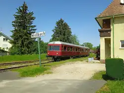 VT 109 am 2.5.2025 in Wollbach da das Fahrzeug keinen Motor hat schleppen wir in hinter uns her 