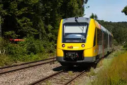 RB 45 als Br 648 verlässt Fürfurt gen Wetzlar.