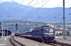 SBB Ae6/6 11403, Brig, IC880, 04.10.2002.