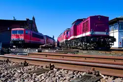 202 646 Triangula und 155 119 FWK/EBS abgestellt in Chemnitz-Hilbersdorf, 12.03.2022