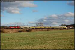 120 502-0 mit ST 92219 von Stuttgart-Bad Cannstatt nach N�rdlingen am 05.12.07 bei Goldsh�fe aufgenommen.