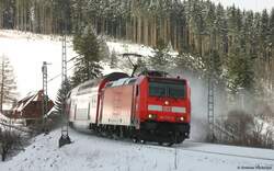 46 232-4 mit dem IRE 4705 am km 70,0 22.3.08 Leider war grad Murphy zu Stelle
