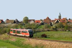 VT642 als RB Gr�fenberg - N�rnberg Nordost, bei Kalchreuth.