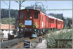 Abschiedsfahrt meines Vaters mit DZeh 2/4 22 in Heiden.