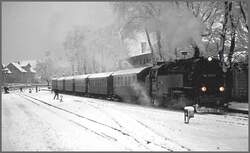Kurz nach der Wende Anfangs Dezember 1990 bereiste ich die Harzquerbahn.
