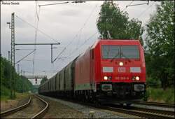 185 369 mit einem Gz gen M�nchengladbach durch Geilenkirchen 4.6.2009