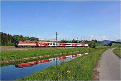 Mit einem Regionalzug aus Linz nach Kirchdorf/Krems wurde eine 1142 mit Pflatsch am 8.