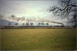 Dampflok 88.103 f�hrt mit einem Nikolausdampfzug von Weizelsdorf nach Ferlach.