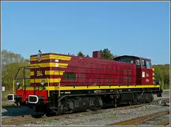 Die aufwendig restaurierte CFL Rangierlok 914 (BJ 1956 von Brissoneau & Lotz) war am 27.09.09 anl�sslich des Dampffestivals in Mariembourg ausgestellt.