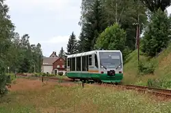 654 036 (VT36) als VBG83115 in Zwota-Zechenbach, 13.7.010.