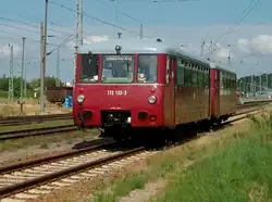 Ausfahrender 172 132 und 172 171 beim Verlassen von Bergen/R�gen.