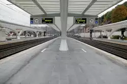 Das Bahnhof van Li�ge Guillemins hat viele standpunkten, dies ist eine davon ...