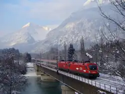 OIC 863 mit Doppeltraktion (2x 1116) bei Brixlegg.