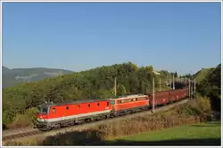 Leider bekamm 1142 682 mit ihrem 48042, welchen sie von Kalsdorf bis Stadlau bespannte, am 18.10.2011 zwischen M�rzzuschlag und Gloggnitz Vorspann durch 1144 208.