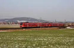DB 612 152 + 612 166 als RE 4110 N�rnberg - Sonneberg, KBS 820 N�rnberg - Sonnenberg, fotografiert bei Sch�nbrunn am 31.01.2012