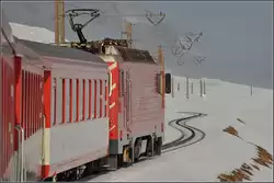 Elegante Schw�nge wie die Skifahrer kann die FO auch...