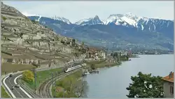 SBB ETR 610 als EC 39 von Gen�ve nach Milano bei St-Saphorin.