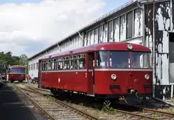 02.06.12, Basdorf ; VT 95 der BEF mit Beiwagen auf Sonderfahrt zum   Jubil�umsfest 