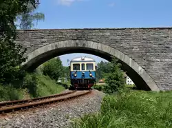 Der VT 07 bei einer Fotofahrt am 26.05.2012 unterwegs bei Patersdorf.