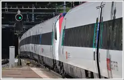 ICN Doppelpack bei der Ausfahrt aus Bellinzona.
