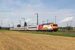 Ein besonderes Highlight in Regensburg Ost war 120 112 vor IC 1987.