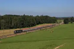 �BB 1116 126 zieht am 07.09.12 einen OIC von Salzburg durch den deutschen Korridor nach Landeck.