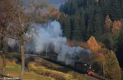 SDG 99 785 vor Zug 1007 Cranzahl - Oberwiesenthal, Fichtelbergbahn KBS 518, fotografiert bei Hammerunterwiesenthal am 24.10.2012  