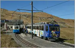 Obwohl die Murmeltiere auf dem Rochers de Naye schon schlafen kann man auch noch Ende Oktober das eine oder andere entdecken...