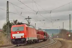 186 336-4 mit einen Gz kurz vor Fulda am 27.11.2012