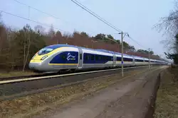 Siemens Velaro e320 ( Eurostar)f�r GB (3740)am 28.3.2013, im Testring PCW, Wegberg Wildenrath