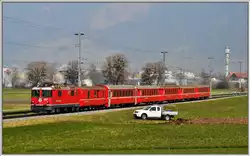 RE1236 Scuol-Tarasp nach Disentis/Must�r zwischen Igis und Zizers.
