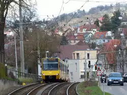 U14 nach Hesslach kurz vor der Ankunft am S�dheimer Platz.