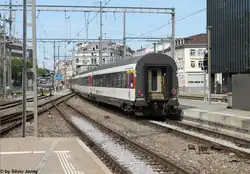 Das war's! Mein allerletztes Bild eines lokbespannten Rheintal-Express', RE 3827 am 8.6.2013 in St.Gallen.