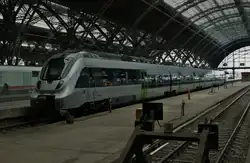 Dies ist der neue Talent 2-Zug der Baureihe 1442 f�r das mitteldeutsche S-Bahn Netz am 03.07.13 in Leipzig.