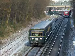 Weihnachts-S-Bahn ET 171 082 am 7.12.2013 im Einsatz.