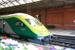 Triebkopf des Intercity der Linie Cork-Dublin im Bahnhof Cork (07.08.2006)