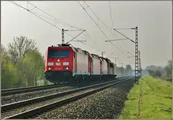 Lokzug mit 185 338-1,185 149-2;152 064-3;155 xxx;185 071-8 am 01.04.14 bei Thüngersheim.