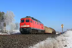 232 609-8 DBSR bei Marktleuthen am 25.02.2016.