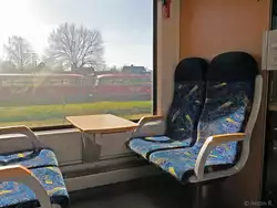 Dieser von den EVB gemietete LINT 41 aus dem LNVG-Fahrzeugpool war am 1.