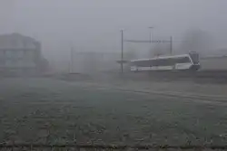 Thurbo: Die GTW aus dem Hause Stadler Rail von Thurbo und SBB machen bei dichtem Nebel sowie bei Sonne eine gute Figur.