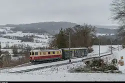 TEE-Classics Re 4/4 I 10034 mit einem Leichtstahlwagen der Lokremise Sulgen am 14.