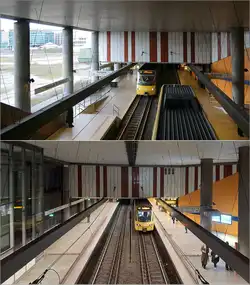 Eine U-Station im Wandel der Zeit -     Nicht nur der Name hat sich von Türlenstraße (Bürgerhospital) in Stadtbibliothek gewandelt, sondern dieser U-Bahnhof hat leider auch seine
