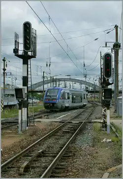 Hat gerade zwischen zwei Signalen Platz: der 