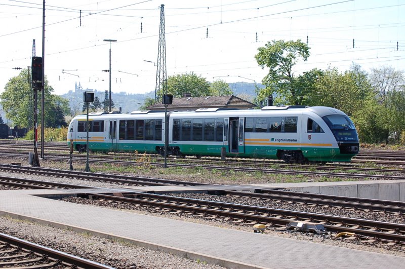 VT 10A wartet auf den naechsten Einsatz nach NeuenmarktWirsberg im Bhf