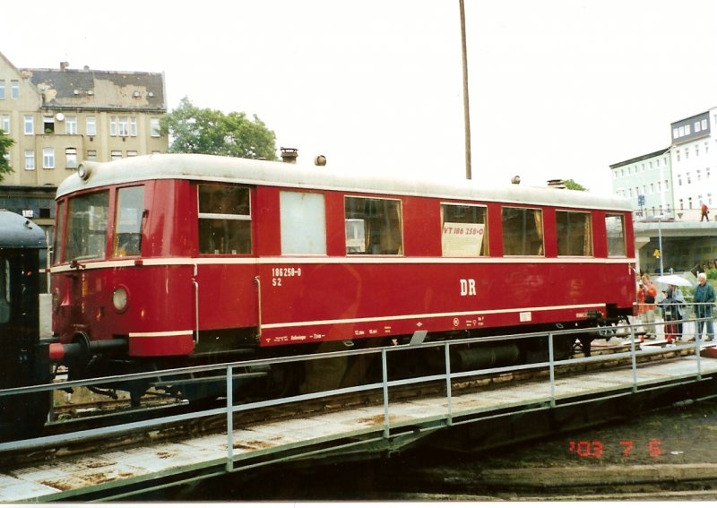 VT 186 258-0 zur DB-Museums Erffnung in Halle/ Saale