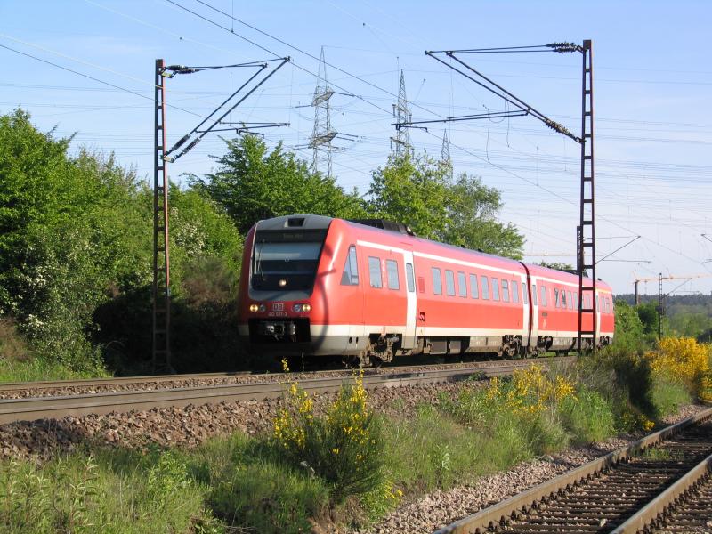 VT 612 621 mit RE von Saarbrcken nach Trier am 12.5.05